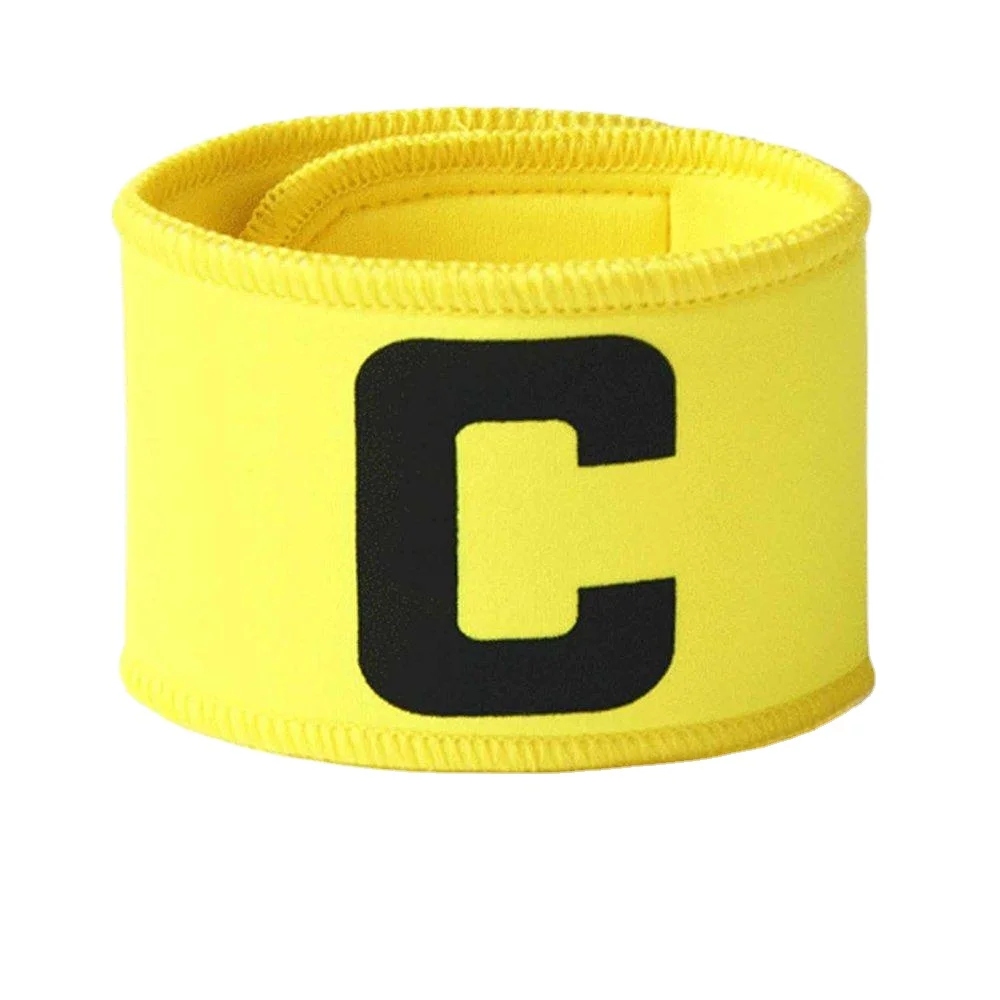 Custom Adjustable Elastic Band Hook and Loop Printed Soccer Elastic Captain Armband