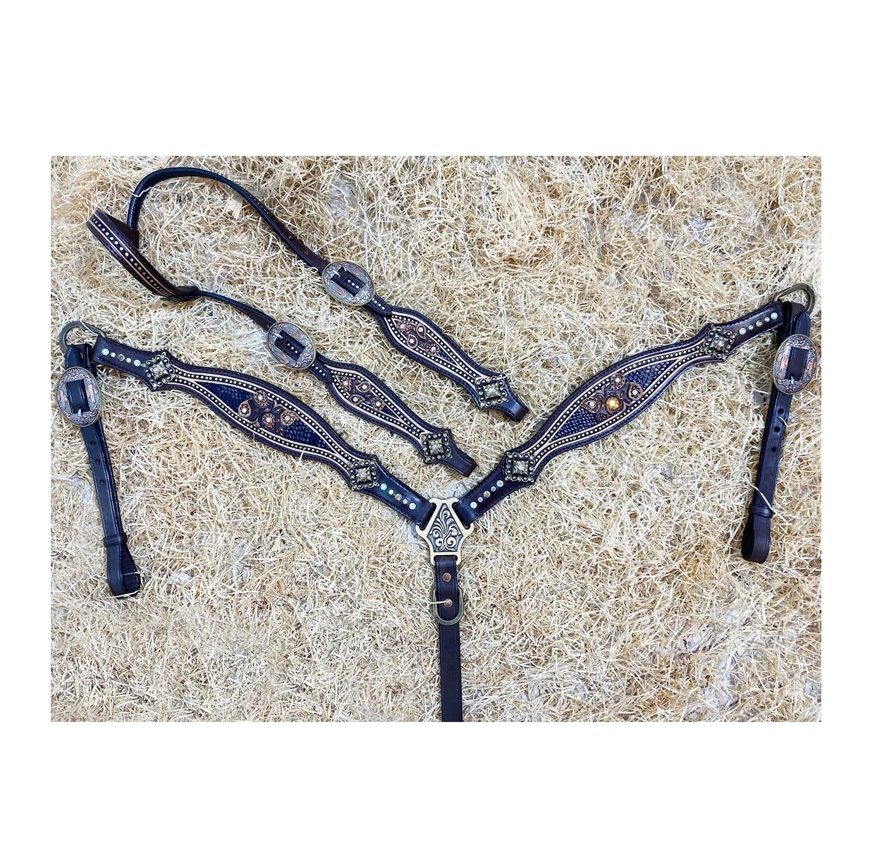 Best Buy Customized Horse Western Headstall Genuine Leather Horse Western Headstall