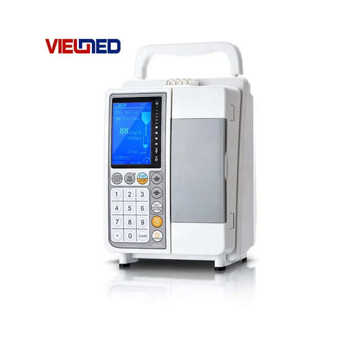 Medical Fluid Infusion Pump with Audible Visual Alarm