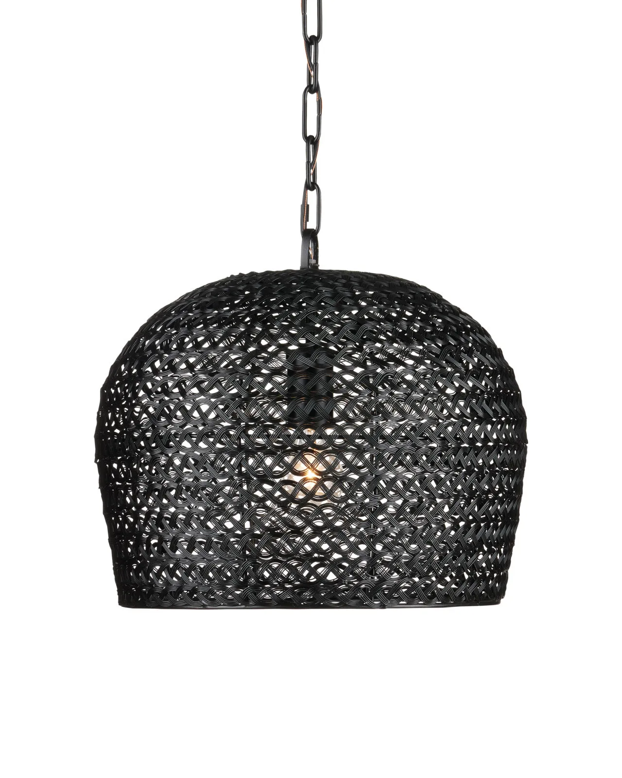 Premium Quality 16-Light Chandelier Woven Metal Wire Cage Rattan Finish Large Pendant Globe Hanging Dining Indoor Ceiling Lamp
