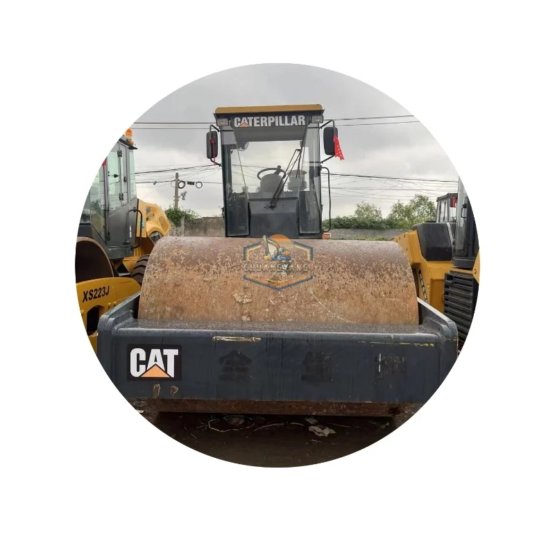 Оригинальная использованная машина для дорожного катка CAT GC78B С Одним Барабаном строительства