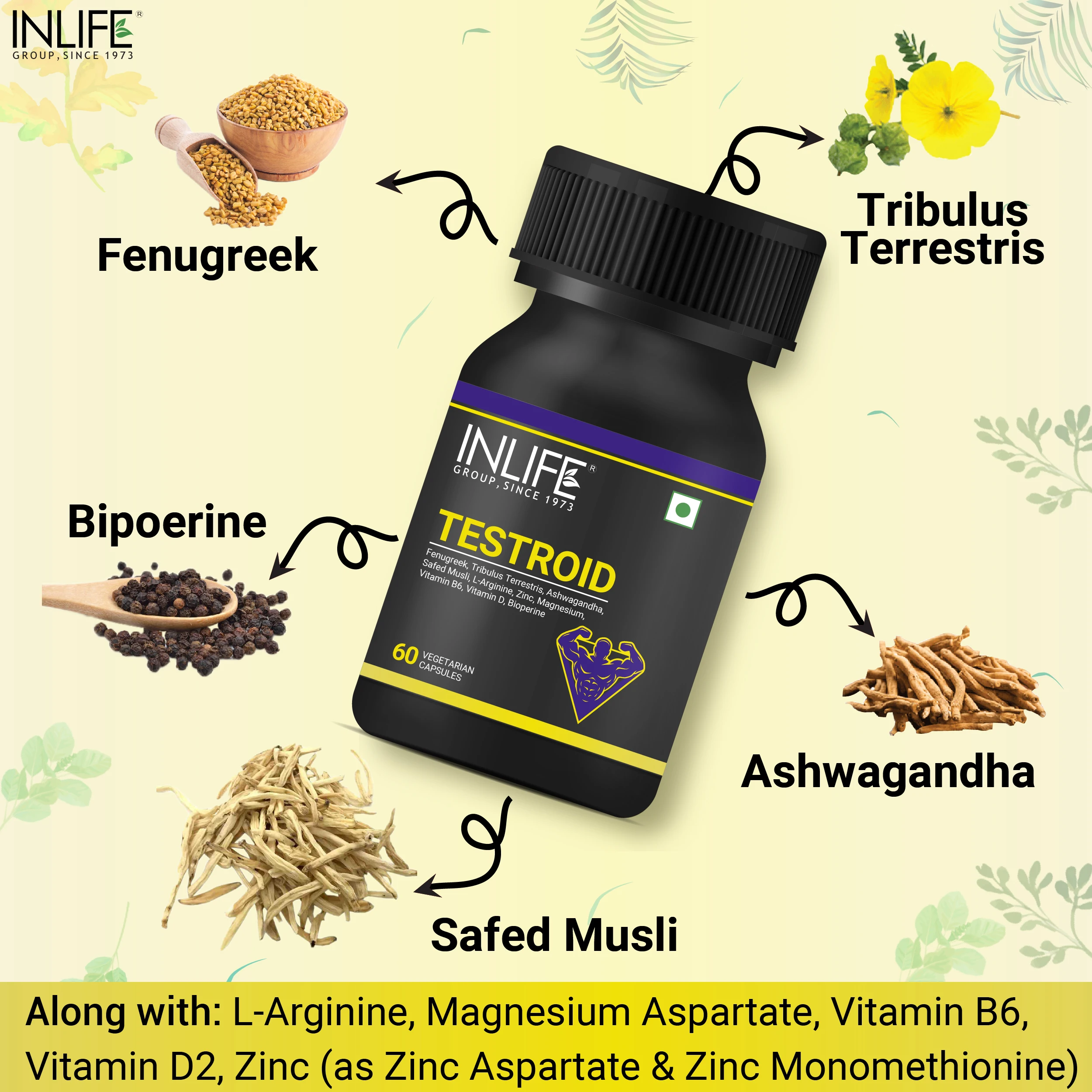 Best Option for Vitamins and Tablets to Support Muscle and Power Private Label Testroid Testo Elite Boost Male Health Supplement