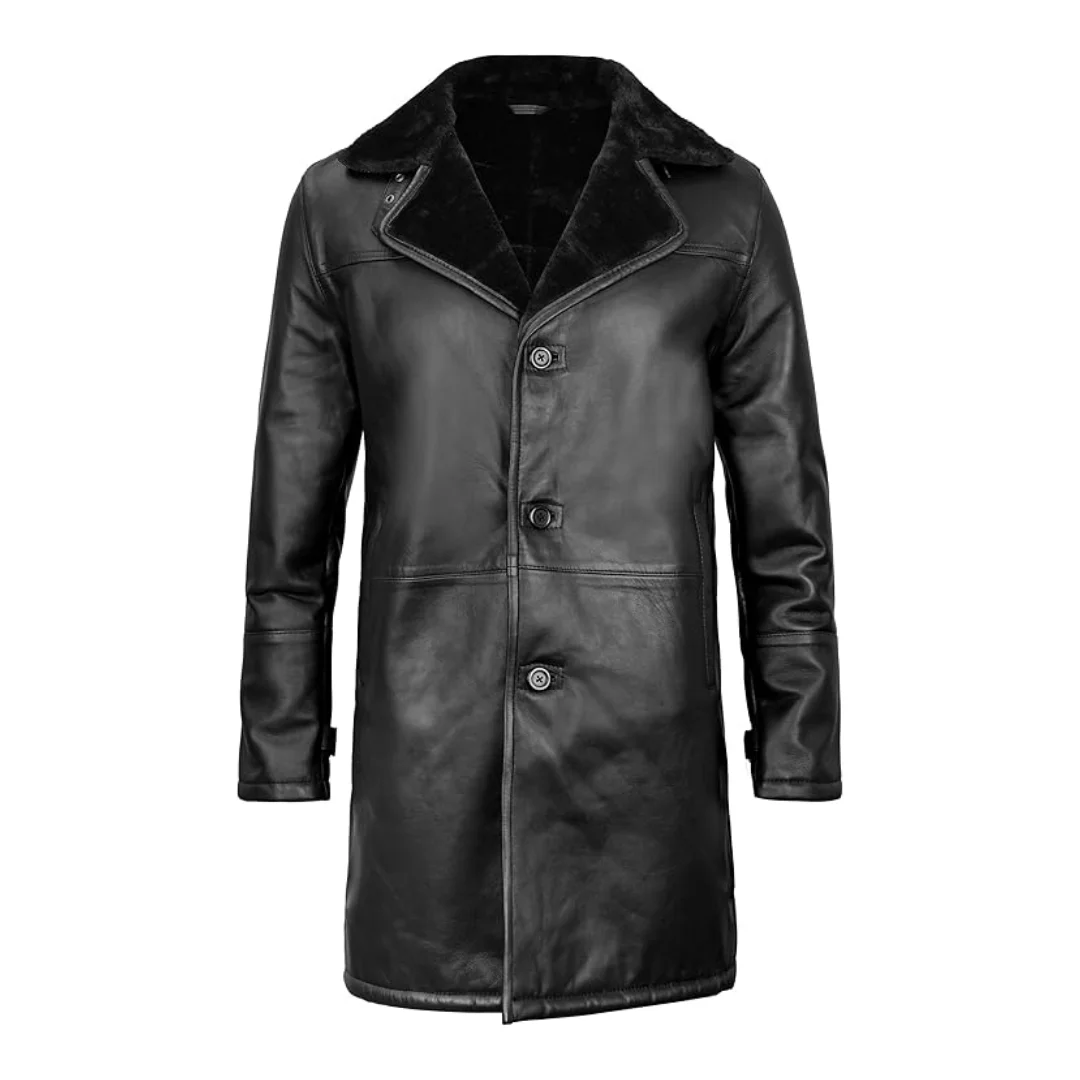 Outdoor Fashion Luxury Faux Fur Lined Men Women Breathable Reversible Shearling Coat Long Jacket For Winter