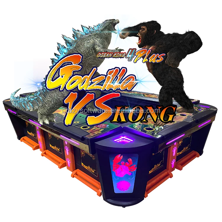 Лидер продаж заводская цена 10 игроков стреляющая рыбалка игровая машина Godzilla VS Kong