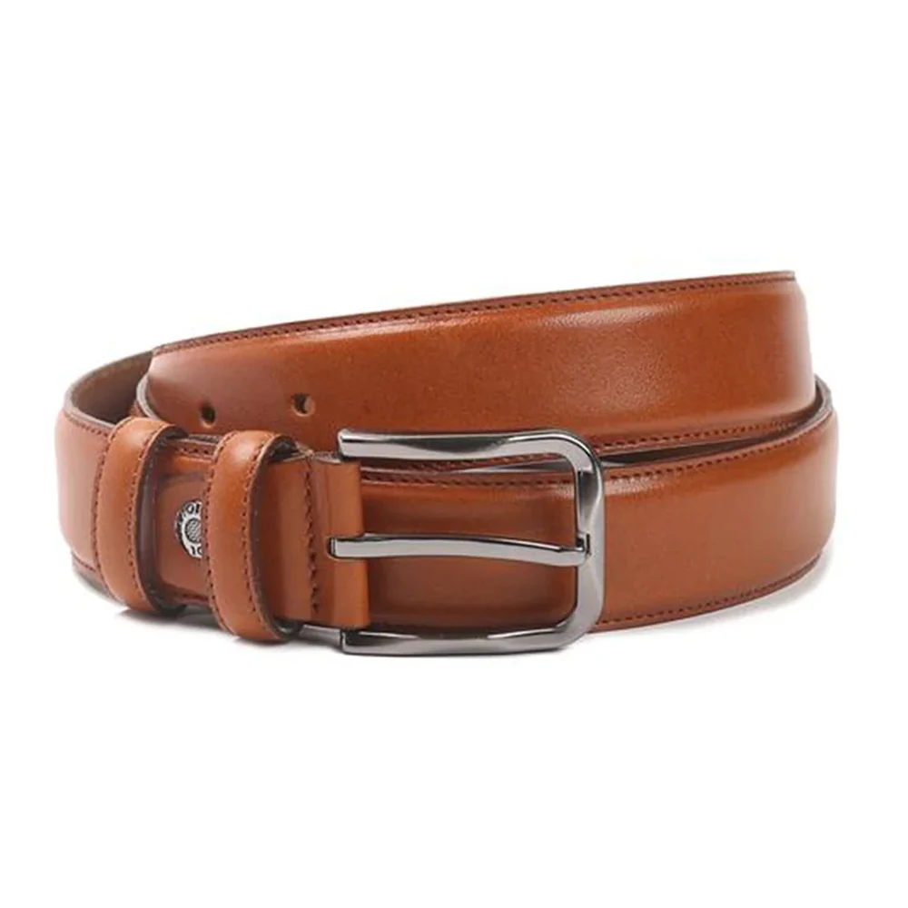 Fashion Automatic Buckle Genuine Leather Belts For Men Brown Color Leather Genuine Belts Custom Logo High quality business belts