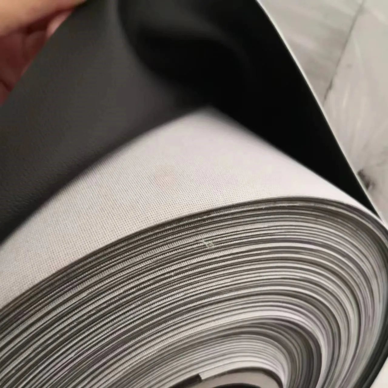 PVC car seat stock artificial leather black color embossed surface stocklot goods