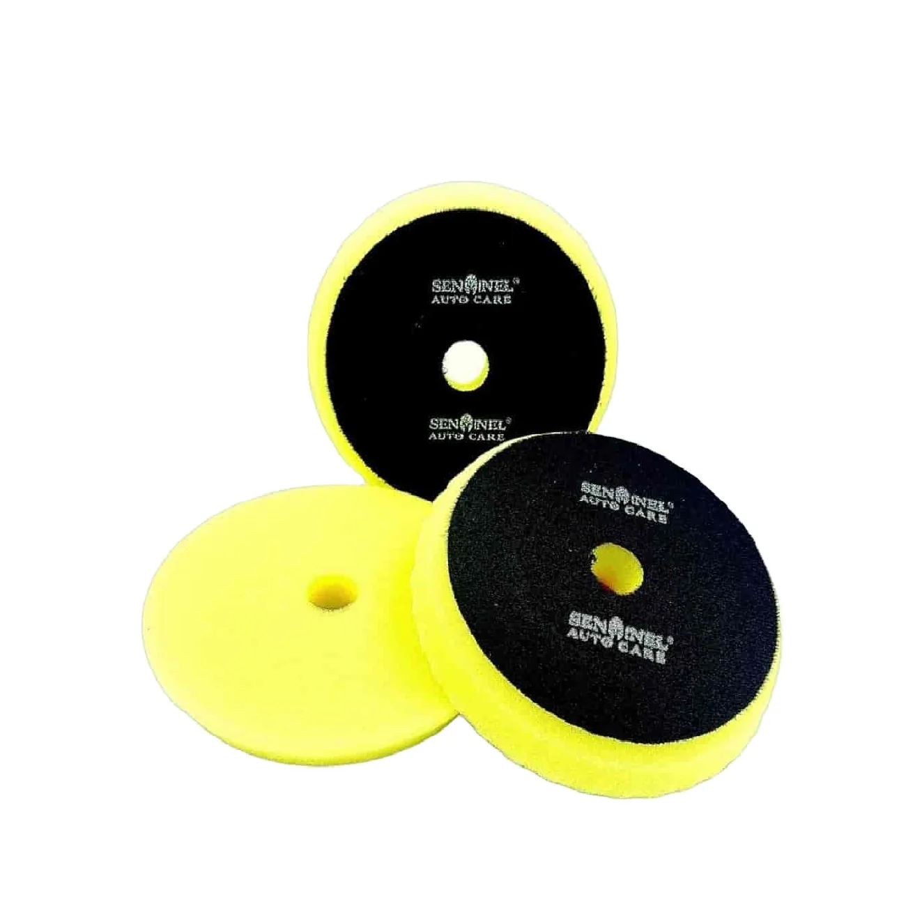 Yellow 5 inch OEM Logo Pack Bundle Carton Packaging Autocare Polishing Accessories Medium Foam Pad From Singapore Manufacturer