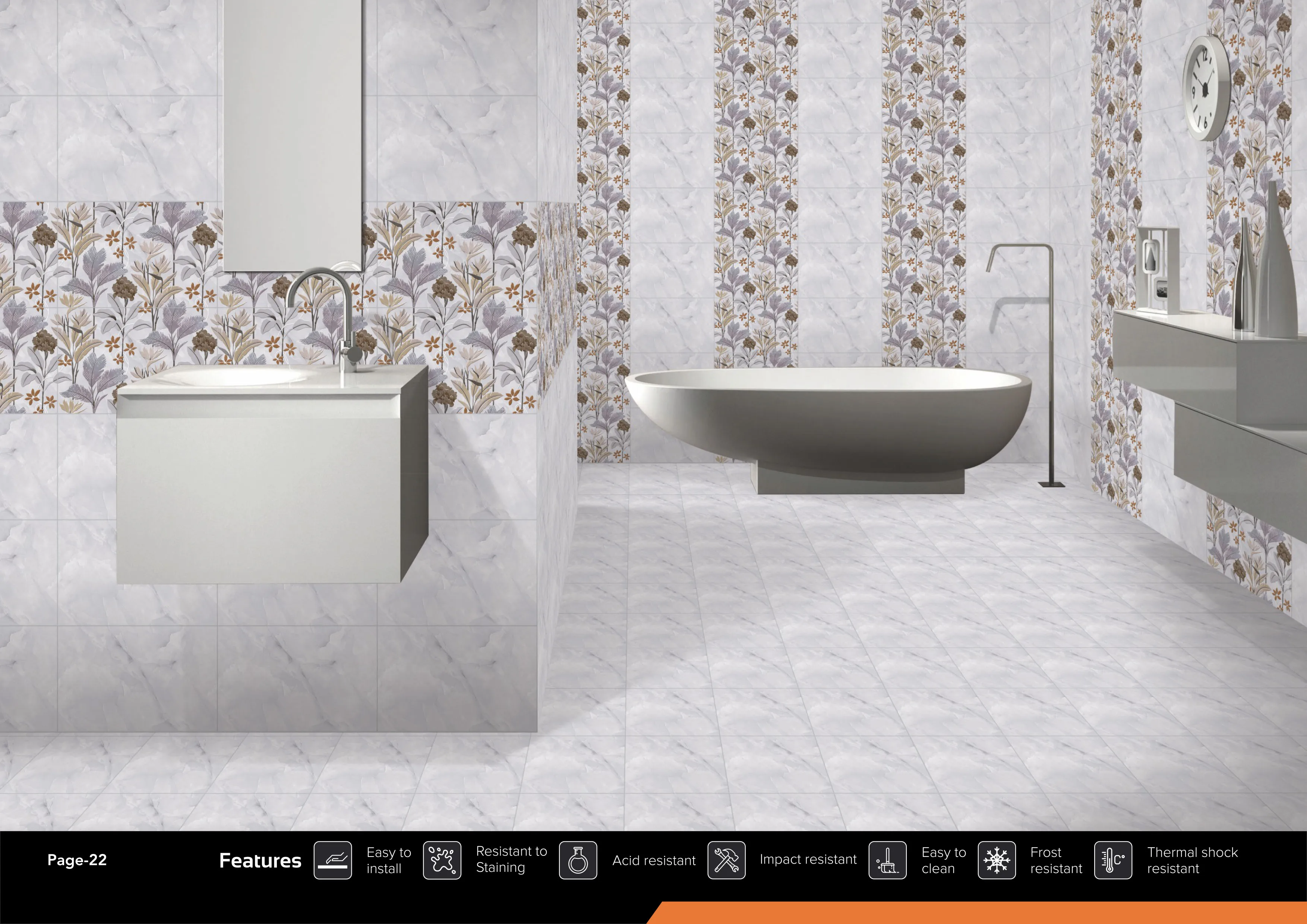 Indian Manufacturer Of Glossy Ceramic Tiles 300x450MM  Wall Tiles For Home Decor