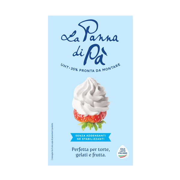 High quality Italian Cream La panna di Pa 35% Tetrabrick 1L for HORECA and shop