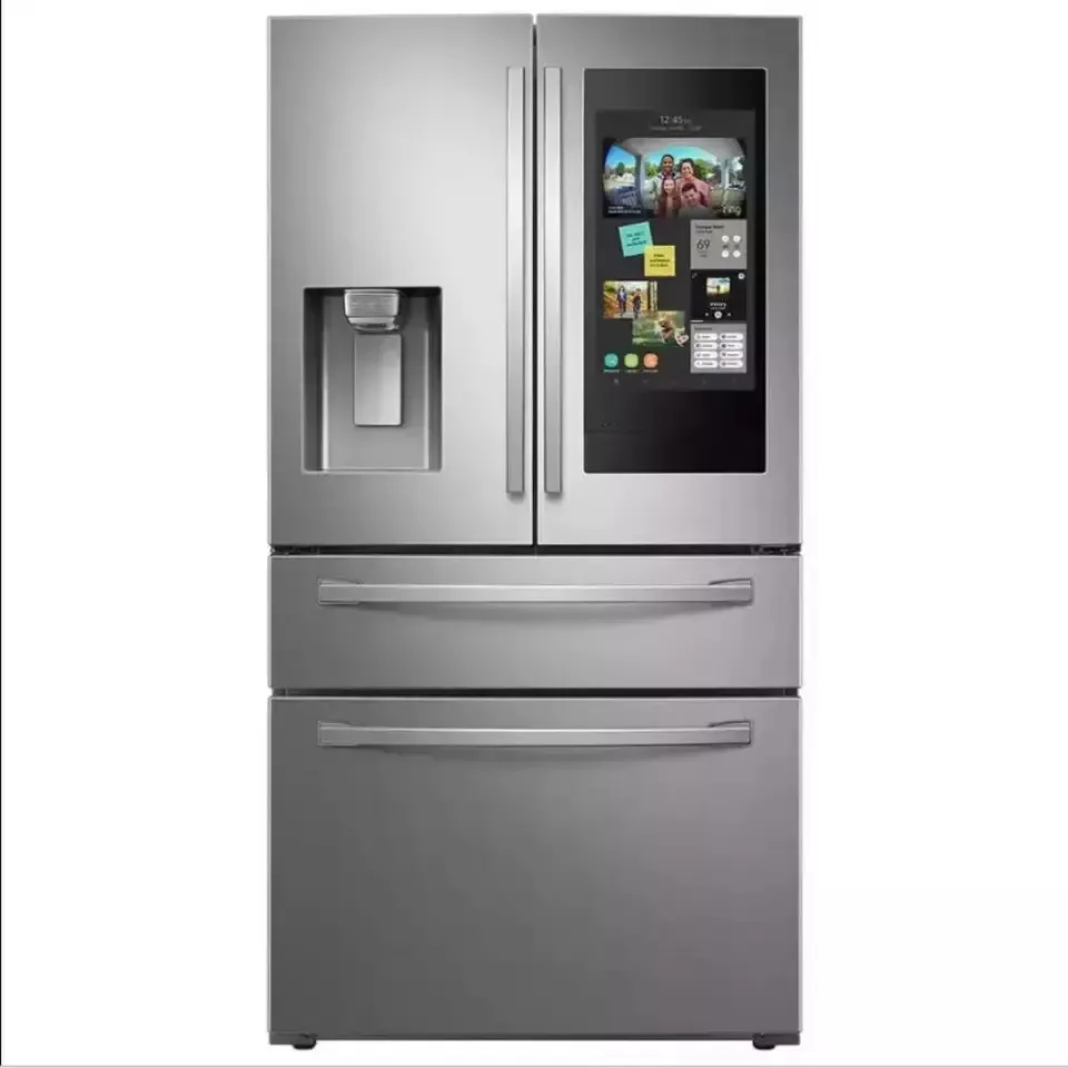Home Use 28 cu. ft. 4-Door French Door Refrigerator with 21.5 Touch Screen Family in Stainless Steel new