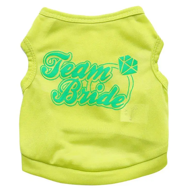 Wholesale Pet Clothing Cat Dog Clothes Summer Dog Vest Apparel Puppy Blank T-shirt