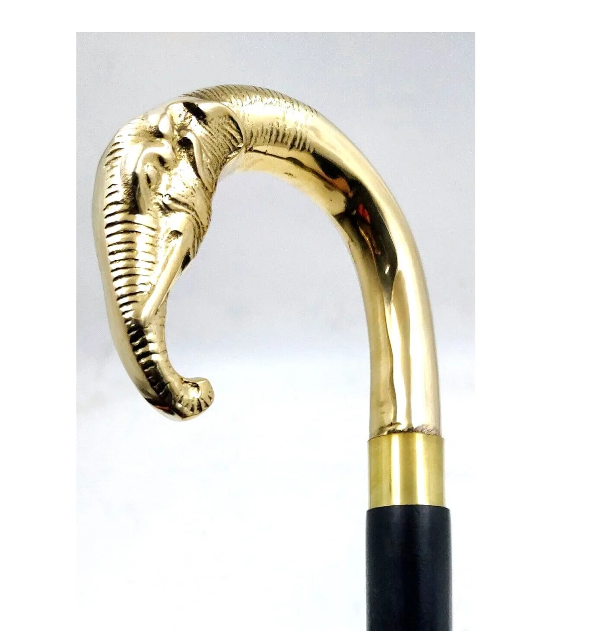 Royal Head Handle Special Carving Design Wooden Walking cane Stick 3 Part Open Accessories Spare Part GIFT