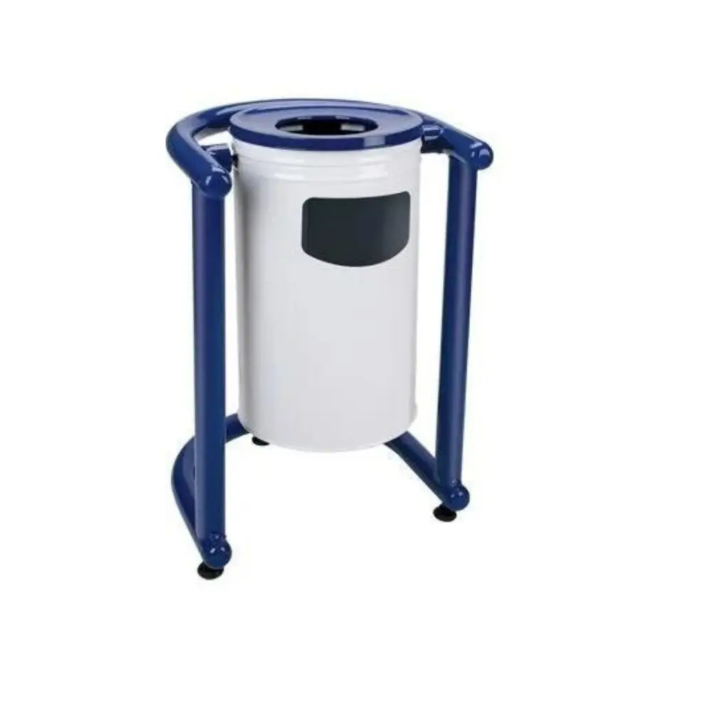 Outdoor garden metal round recycle garbage waste bins dustbin trash can optional custom Turkish manufacturer