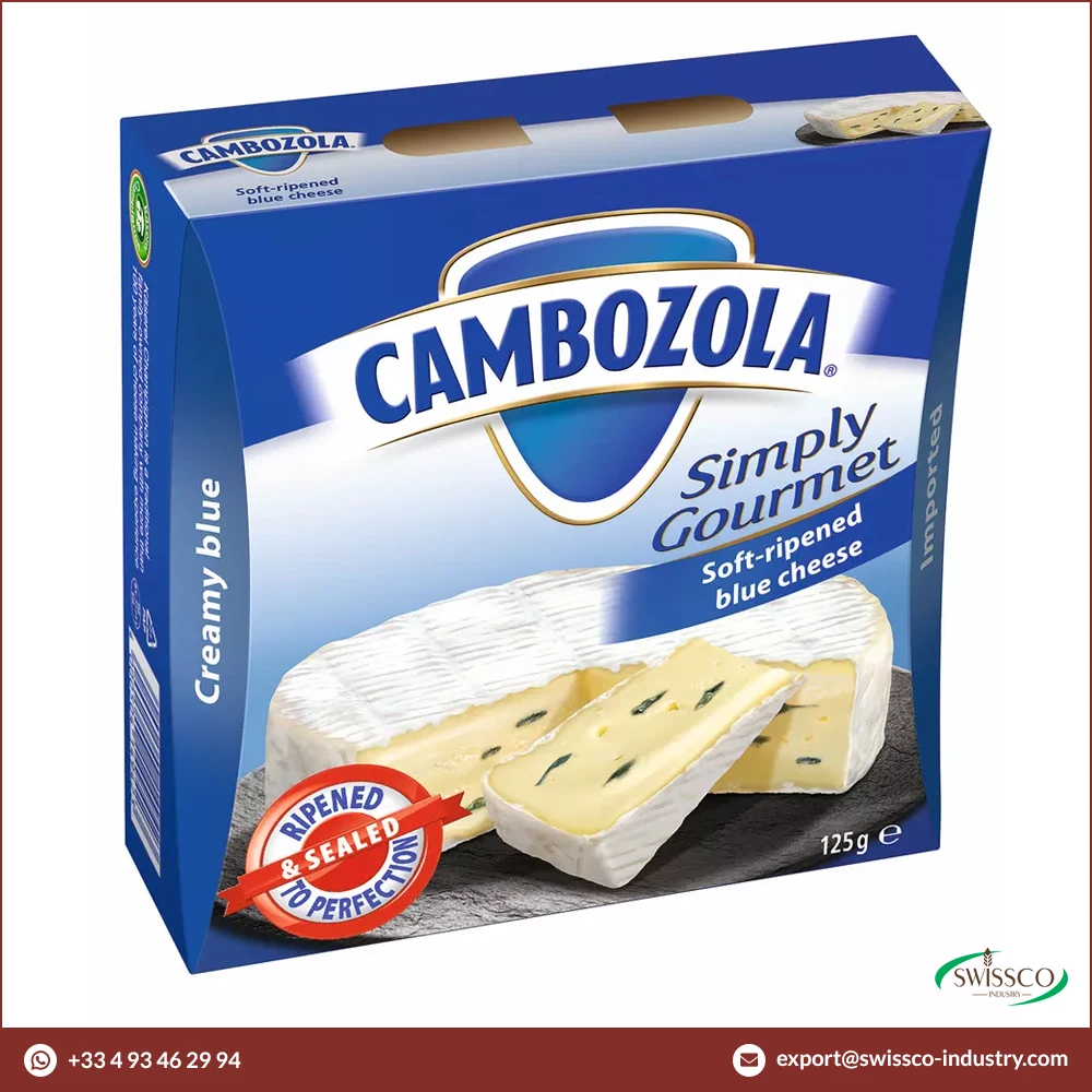Premium Quality Low Price Cambozola 400g Classic Blue Veined Fast Soft Cheese for Sale