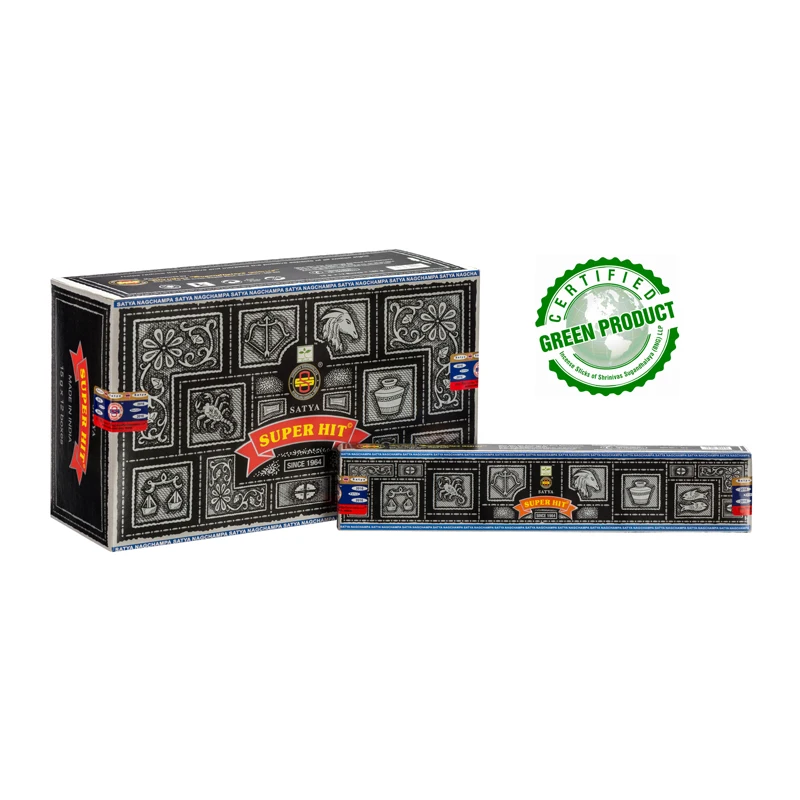 Натуральная ароматическая палочка ручной работы Satya Super Hit inladse 15 Gms каждая экспортная качественная сделанная в Индии