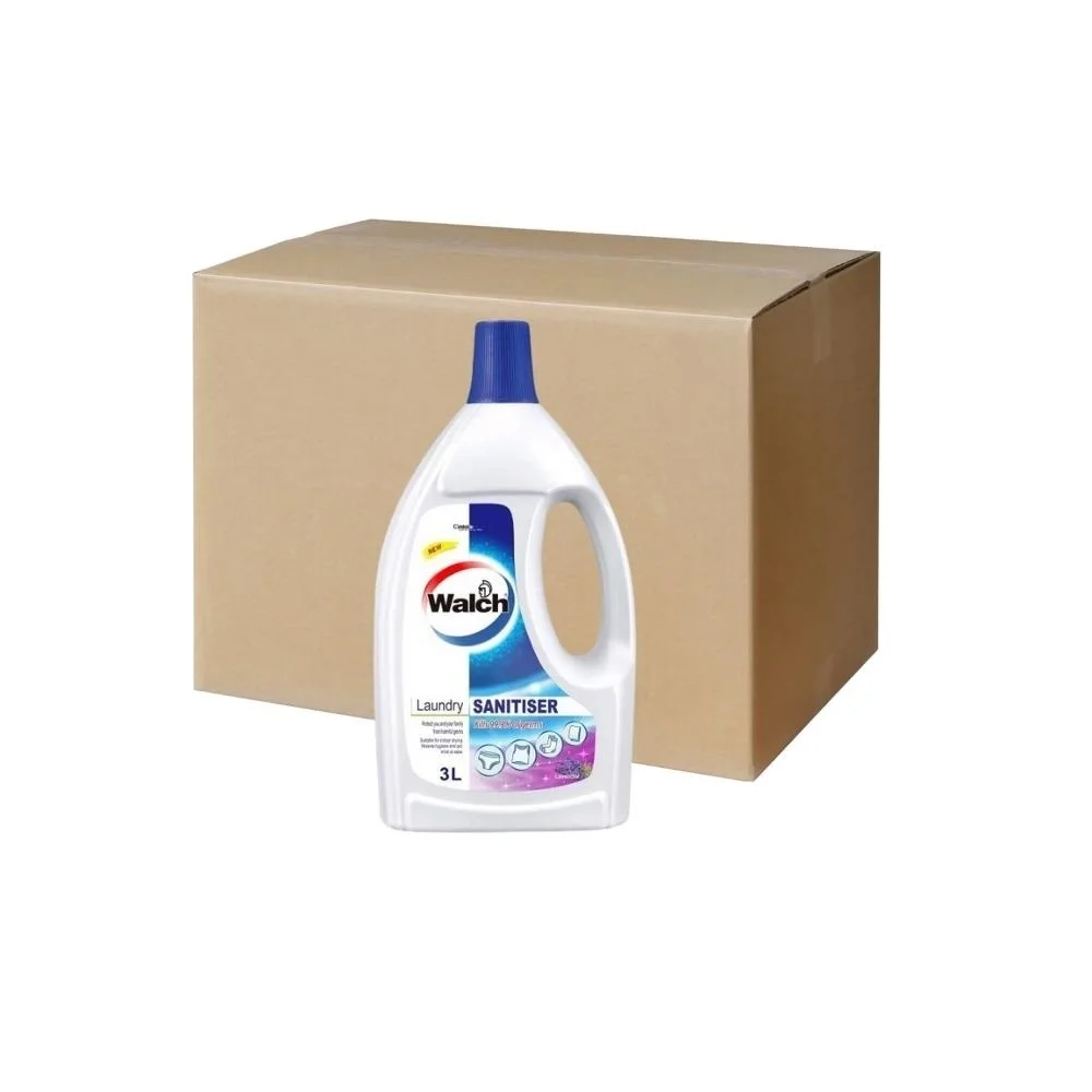 Less Wrinkles Fast Sanitation Odour Removal 3L Bottle Low Foam Walch Lime & Lavender Laundry Detergent Liquid (Saniti-ser)