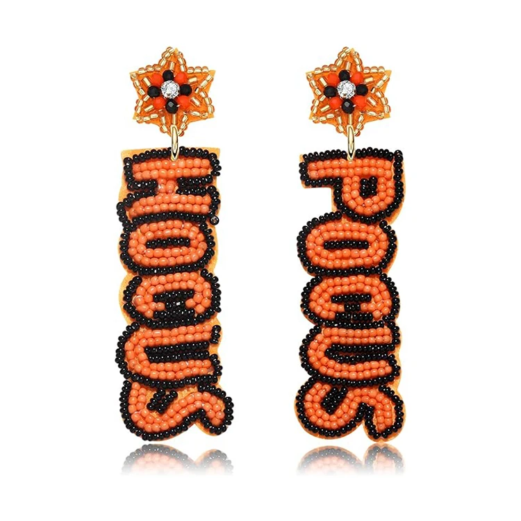 Bulk Quantity Halloween Christmas Accessories Wholesale Pumpkin Skull Drop Earrings For Halloween Buy Now from india