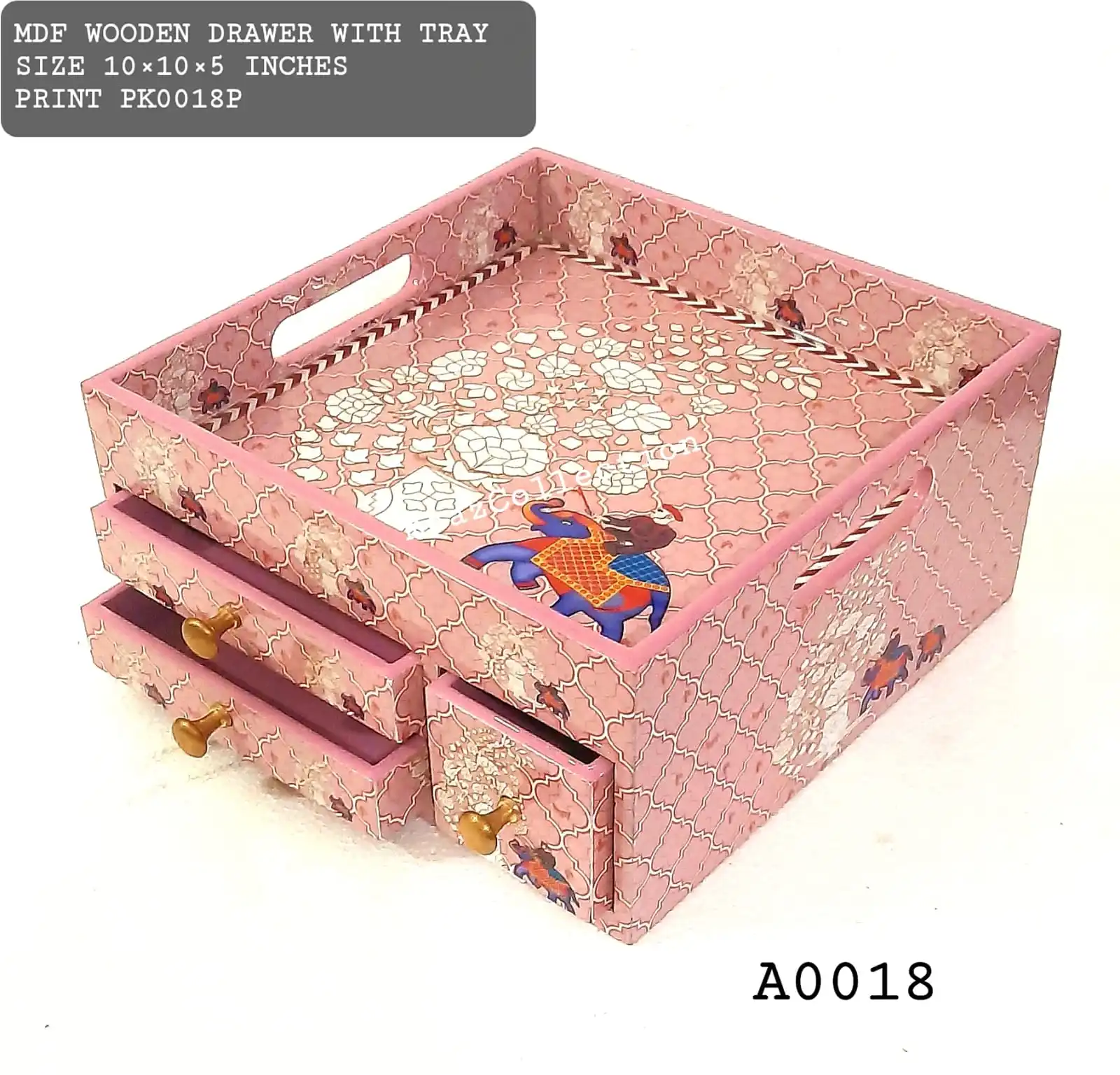 Premium Wooden Tableware Elegant Hotel & Restaurant Serving Tray with Drawer  Ideal for Coffee Tables and Food Display