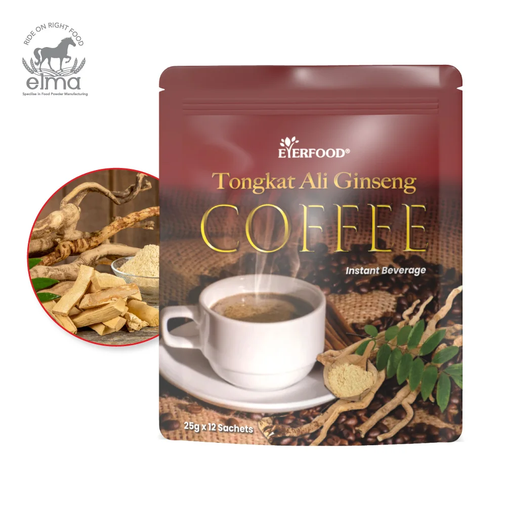 Private Label Malaysia Tongkat Ali White Coffee Good for Men and Rich Coffee Aroma Malaysia Classic Flavour Convenience Packet