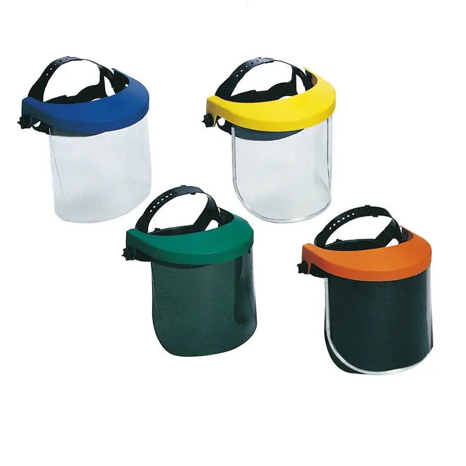 Экономичный промышленный CE EN166 ANSI Z87 лицевой экран с прозрачным поликарбонатным козырьком