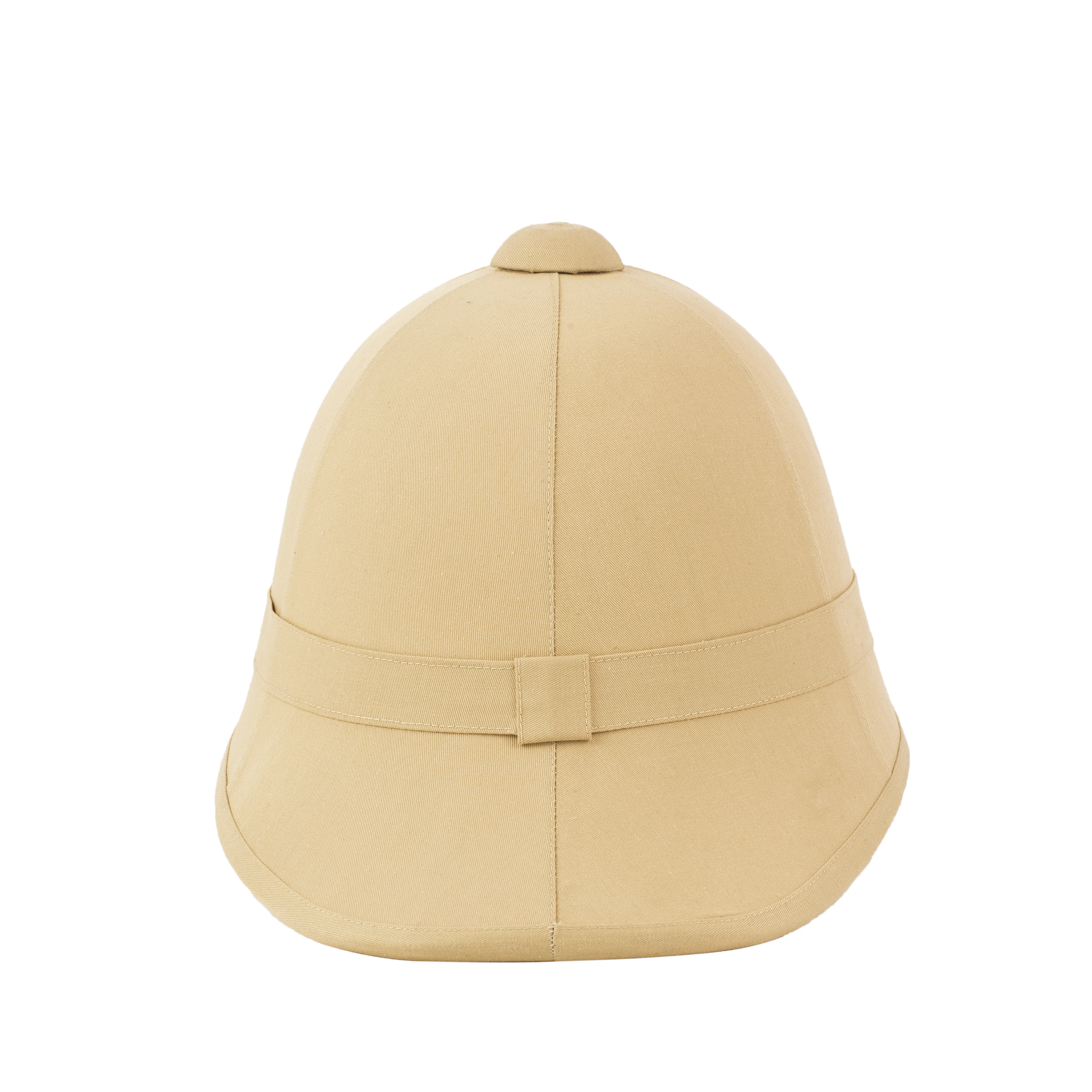 BRITISH HOME SERVICE PITH HELMET IN KHAKI COLOUR WITH A SHORT SPIKE ON TOP