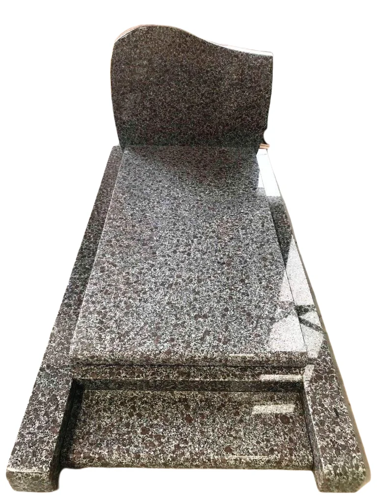 Custom Made Tombstone Granite for Good Quality Headstone Grey Granite Tombstone  Simple Design Tombstone Headstone Cross