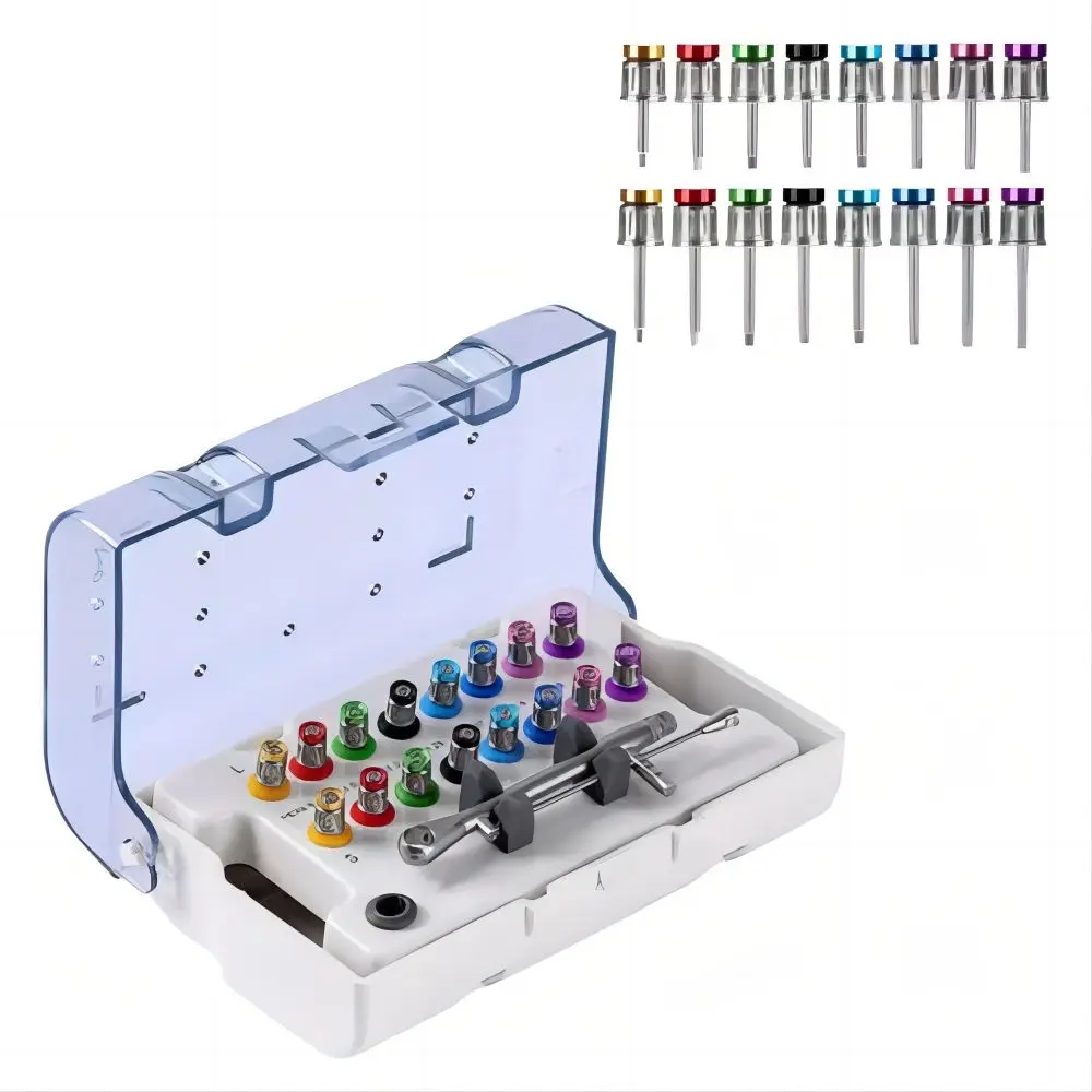Dental Universal Implant Prosthetic Driver Kit Torque Wrench Screwdrivers Remover Dental Implant Surgical Fixture Instruments