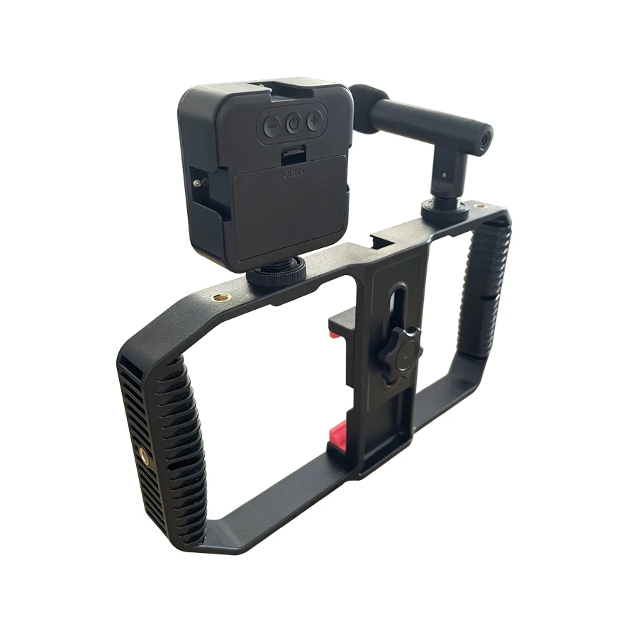 High Quality 3 Shoe Mounts Filmmaking Handheld Phone Video Rig Video Blogging Kit