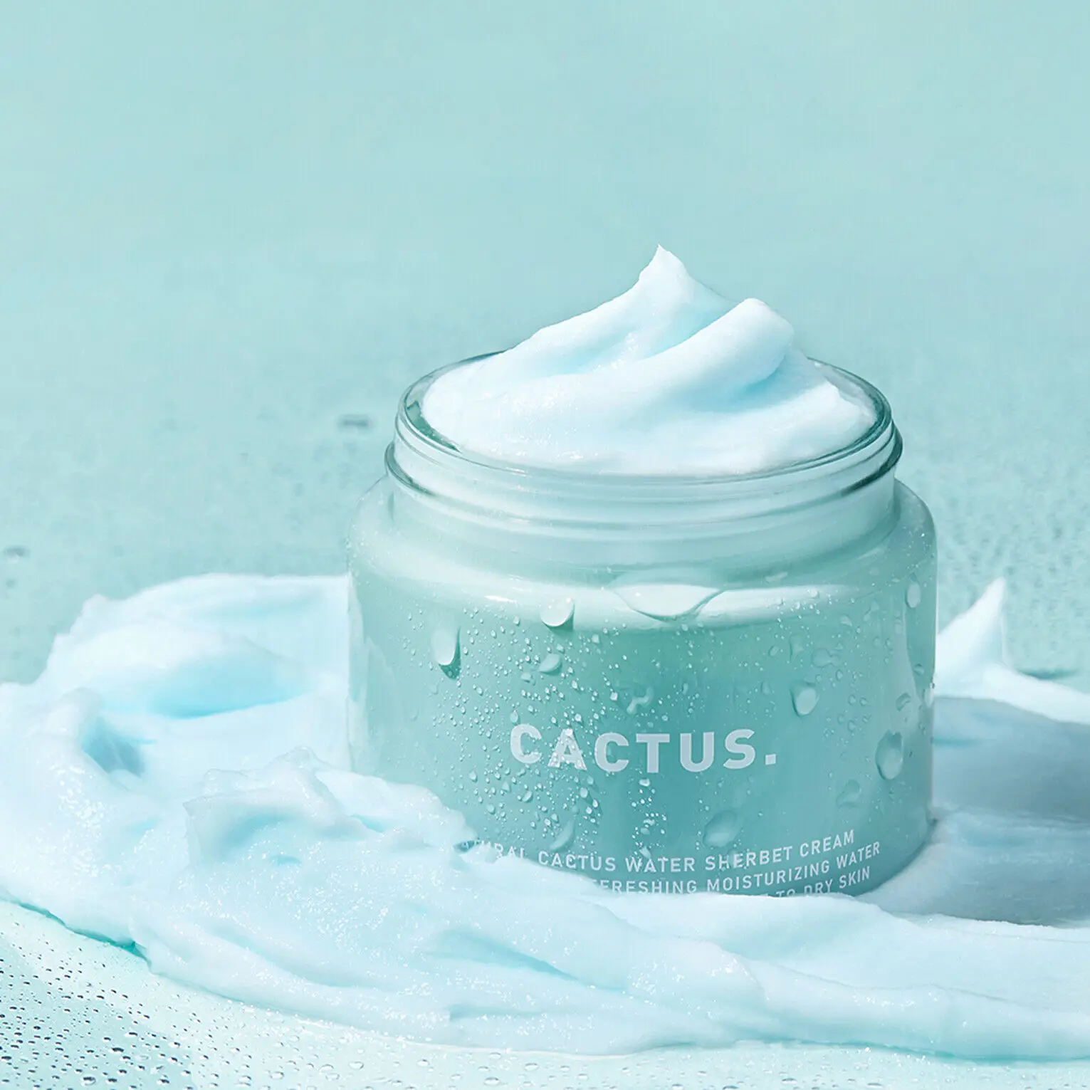 Private Label Natural Organic Moisturizer Face Cream Hydrating Soothing Cactus Anti Acne Water Drop Facial Moisturizing Cream