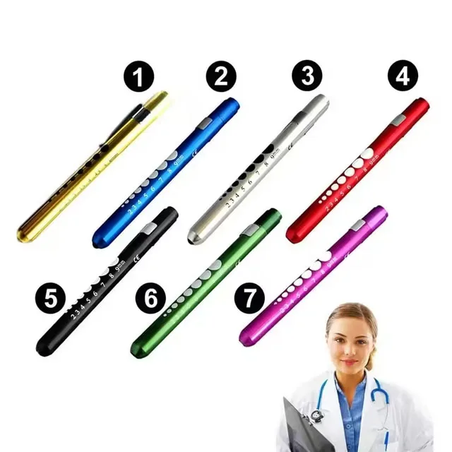 High Quality Plastic Flash Light Torch Penlight New Colorful First Aid Diagnostic Tool EMT Paramedic Nurse Electric Power Source