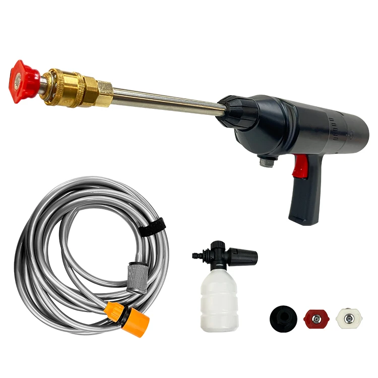 Cordless Portable High Pressure Electric Car Washer Gun With 30 Bar Rechargeable Battery Power Car Wash Foam Gun