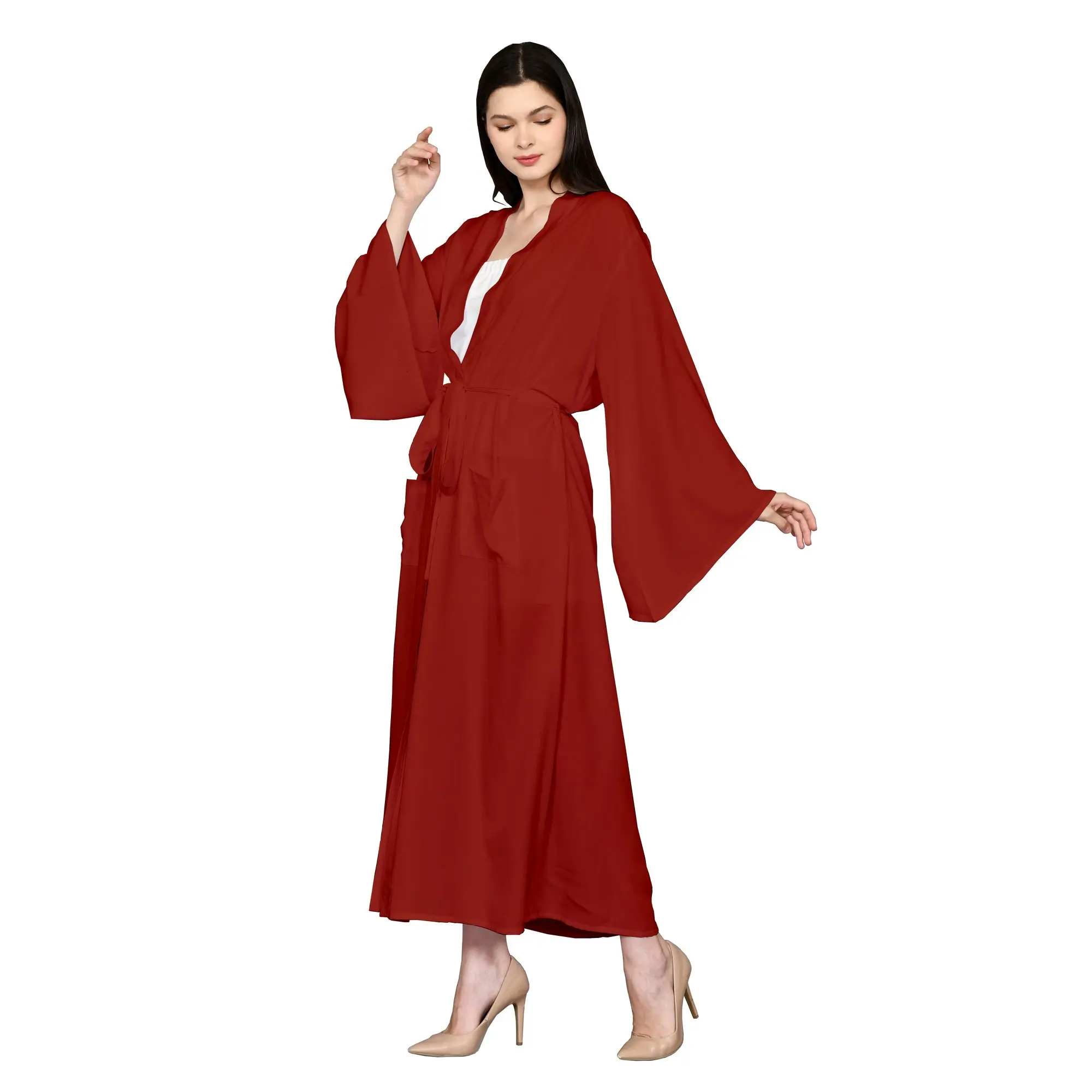 Best Quality Kimono for Beachwear Print Pattern Cover Up Chiffon Beach Dress Finest Rayon Quality Bali Manufacturer KMN001