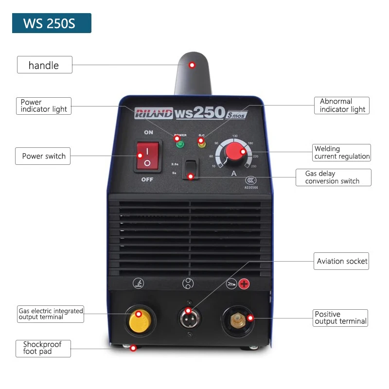 Оптовая продажа WS-250S портативный Электрический сварочный аппарат экономия труда генератор дуги аргона новое состояние с полярностью выходного сигнала постоянного тока