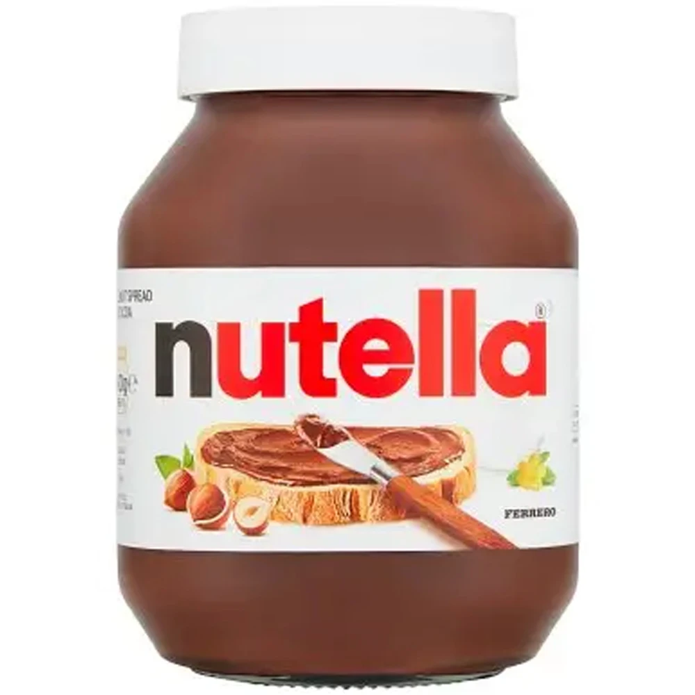 Высококачественная стеклянная банка Nutella с какао-молочным Лесным Орехом и шоколадом