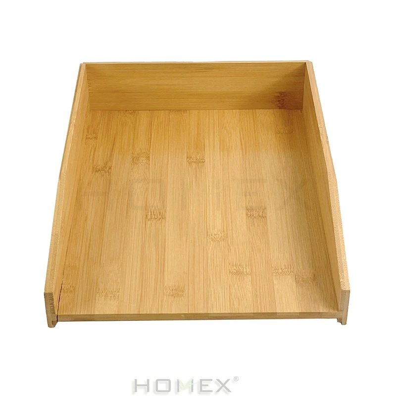 Штабелируемый бамбуковый бумажный поднос офисный органайзер для файлов документов сортировщика букв конвертов и держателей