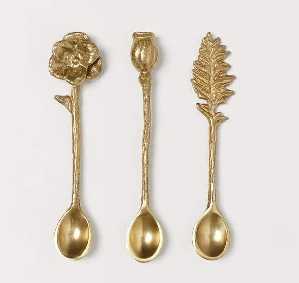 Salad Server with Resin Handle Stainless Steel Big Small Spoon Fork And Knife Dinnerware Set Metal Cutlery Gift Wedding Party