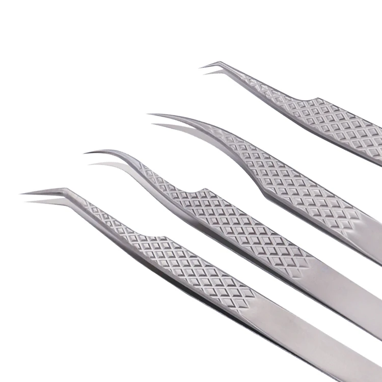volume tweezers set with fiber tips stainless steel high quality dumout vetus classic volume eyelash tweezers set with logo