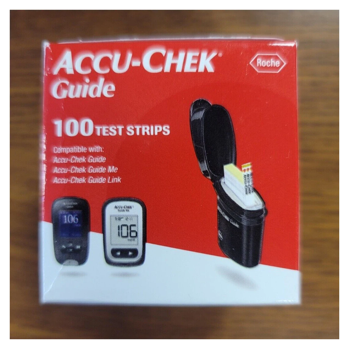 Accu-Chek направляет тест-полоски для определения уровня глюкозы и диабета 100 карат