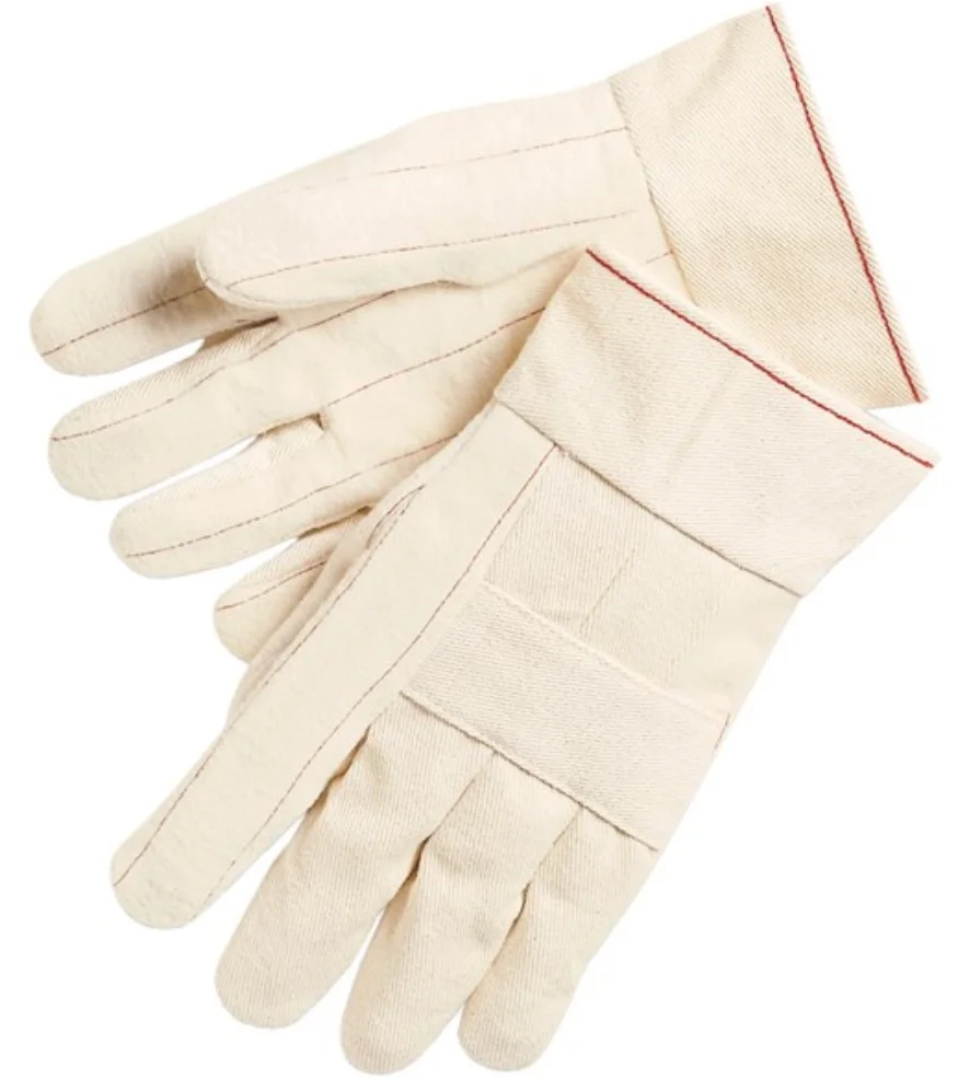 Hot Mill Double Palm Glove, Cotton/Polyester Hot Mill Gloves with Cut, Puncture, and Heat Protection