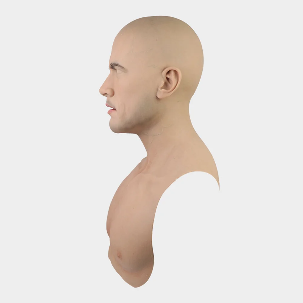 Lifelike Realistic Silicone Party Masks Artificial Headgear Halloween masked ball Film Props Facial Mask Cosplayer