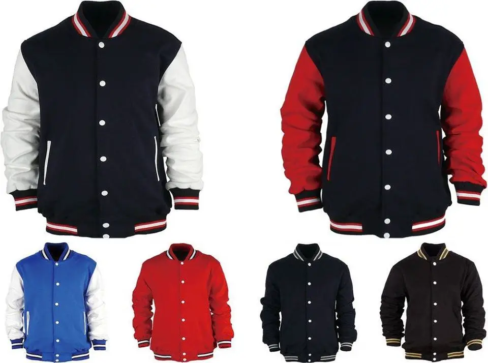 High Quality Custom Print Embroidered Jackets Customize LOGO Size Color Available Men Baseball Jacket Oversized Jacket