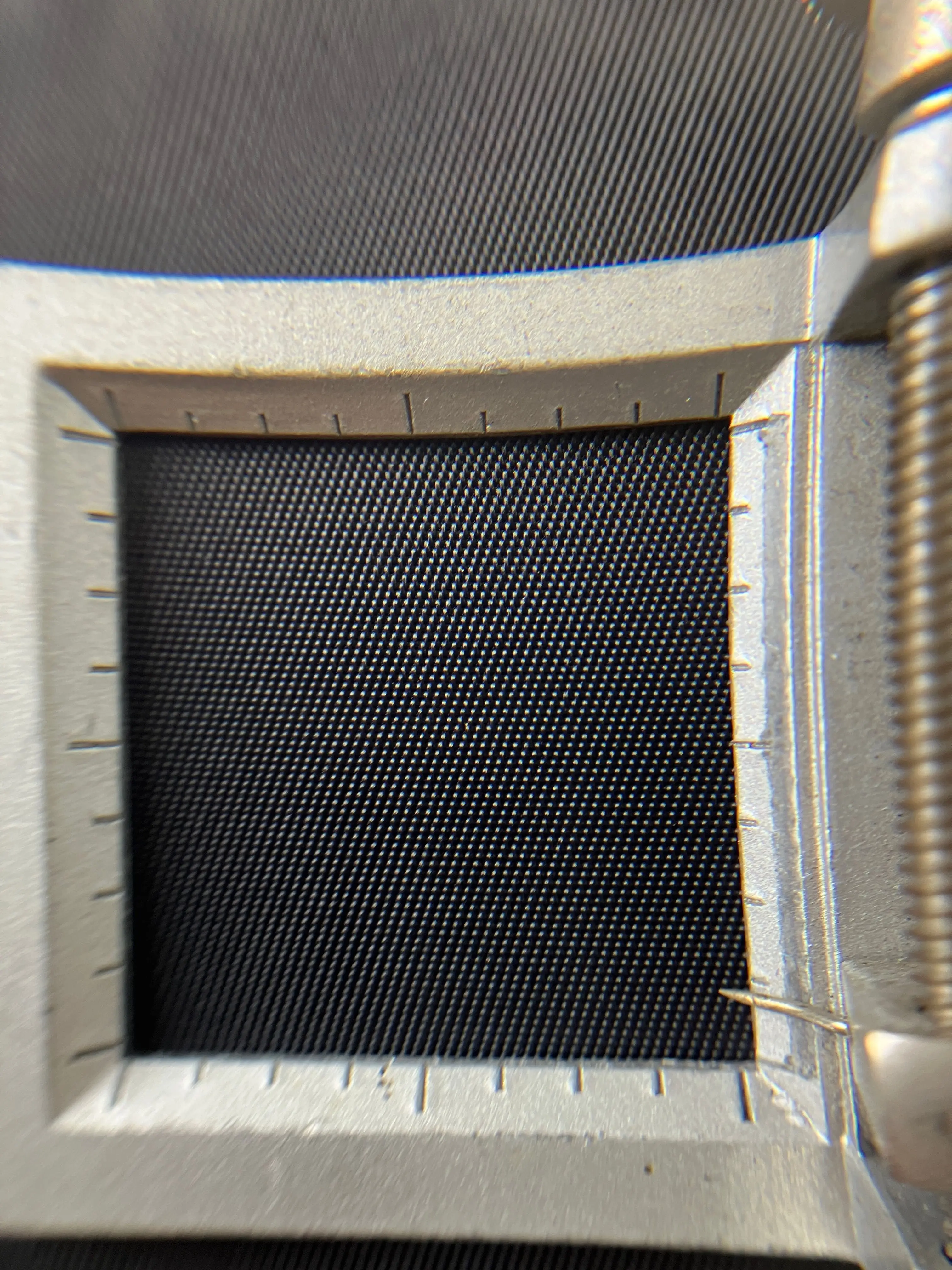 Black and Navy GRS , Recycled post-consumer Nylon product, twill , PU coated , N100DxN200D , suitcase, bags, industry