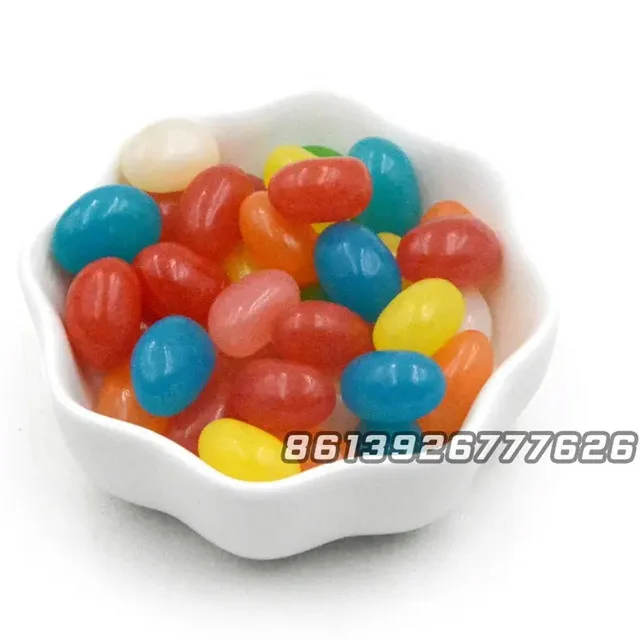 Bag Packing Colorful Sweet Jelly Beans Candy