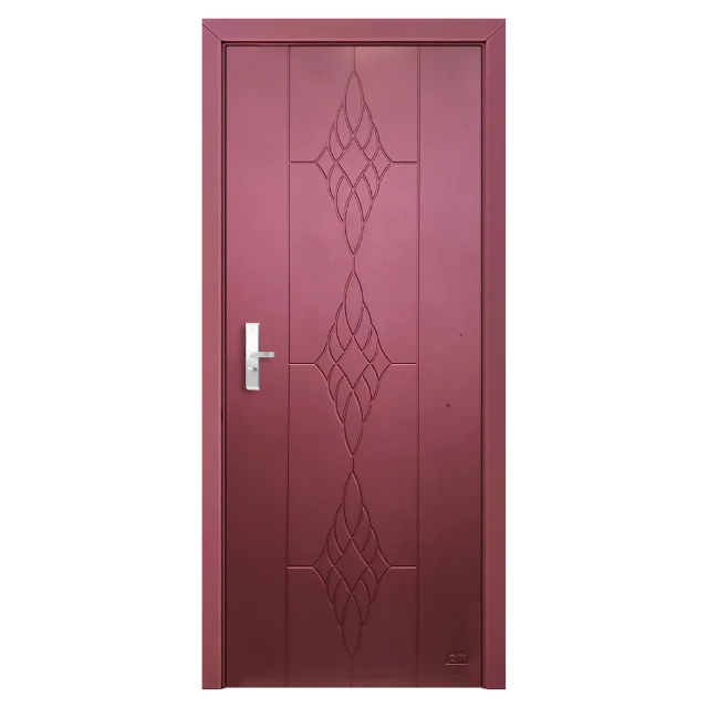 Home Modern Design MDF Door Solid Exterior Office Furniture Plywood Veneer Security Entry Door Interior Locks Sliced Solid MDF