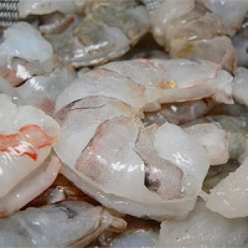 Цельные креветки без кожки морепродукты Vannamei замороженные