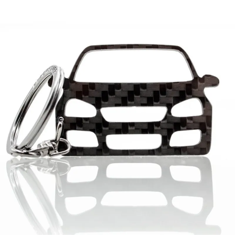 OEM/ODM Custom Real Carbon Fiber Keychain CNC Laser Logo Carbon Fiber Car Keychains for Cars