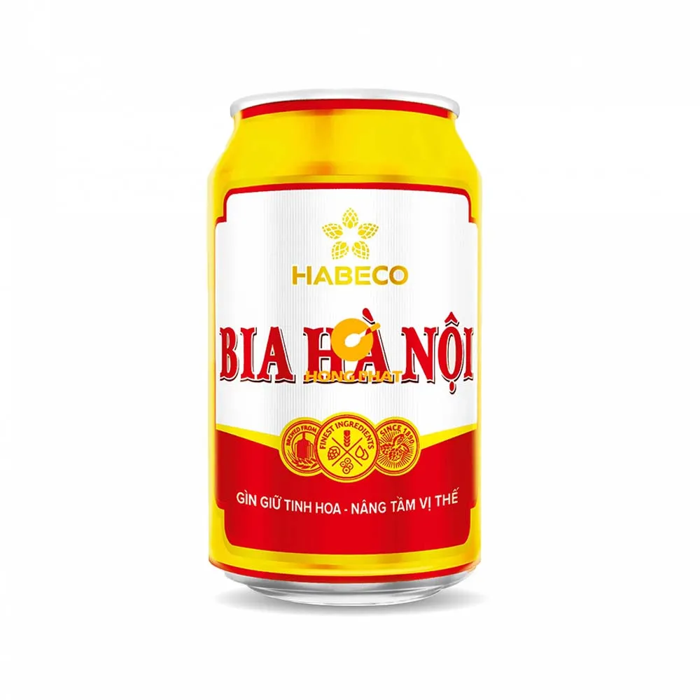 Экспортируемые HAN-OI пивные банки 330 мл-Ячменное солодовое пиво-Лучшая цена вьетнамские поставщики пива для путешествий отдыха кемпинга повседневного