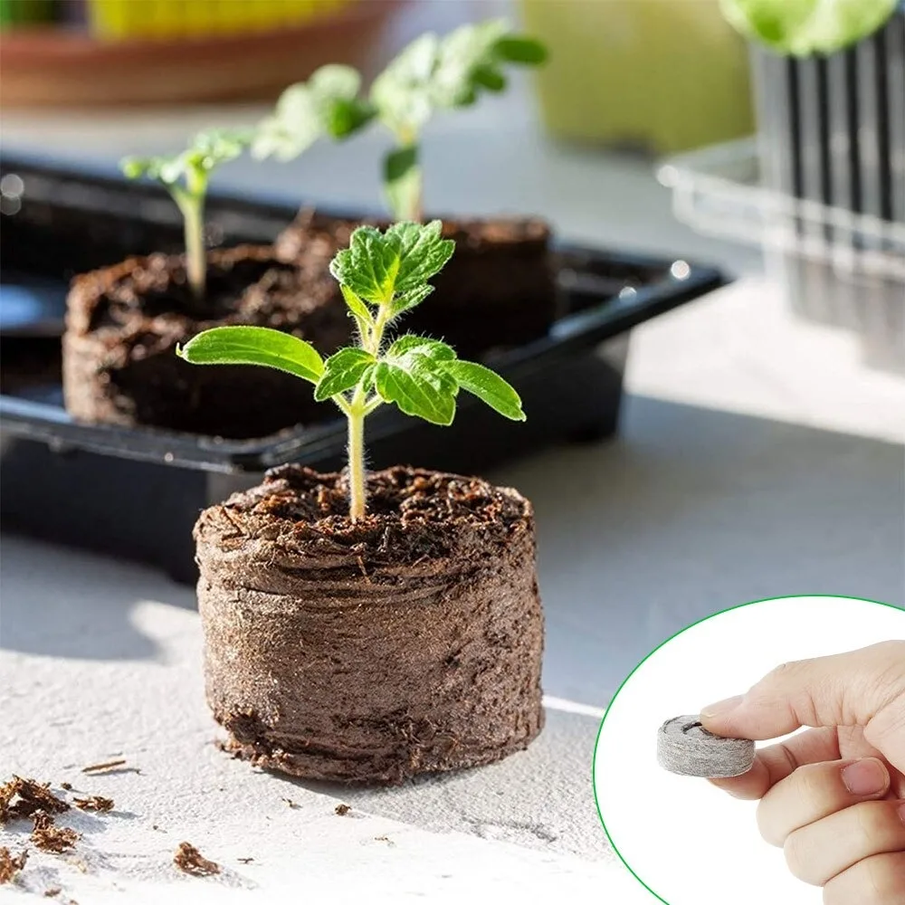 Horticulture peat substrate coconut coir pith pellet for hydroponics system 36mm cocopeat pellets