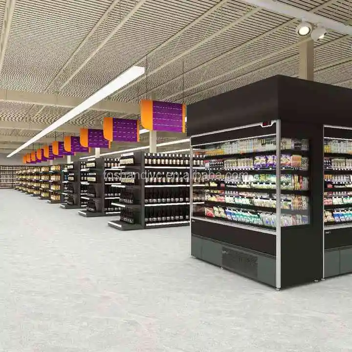 Dijin supermarket front desk shelf supermarket rackes shelves grocery shelves for supermarket
