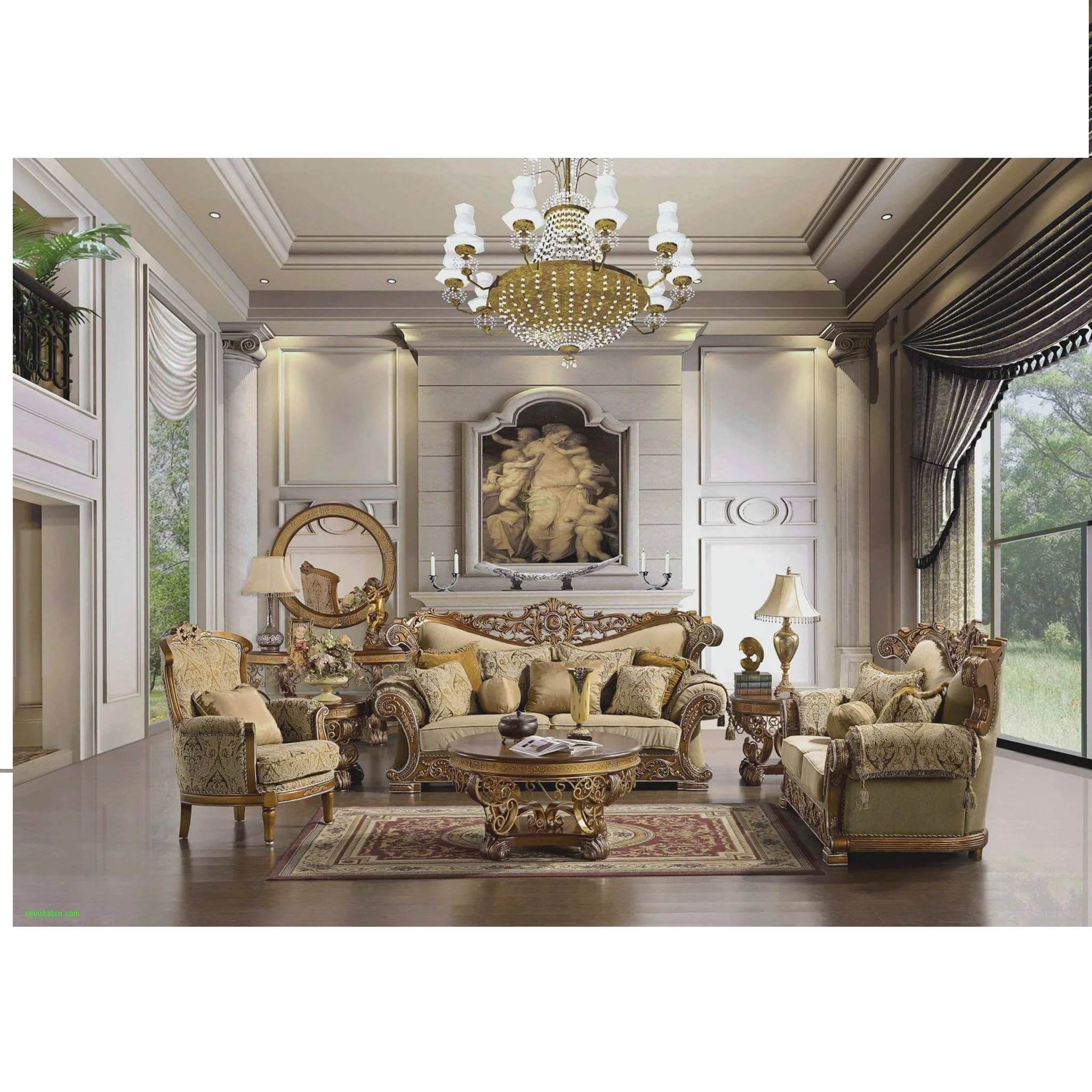 European French style royal Victorian vintage classic sofa furniture carved solid wood sofa set For Sale By Indian Exporters